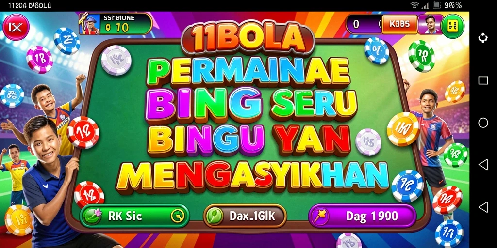 Tampilan gameplay seru dalam aplikasi Bingo 11BOLA.
