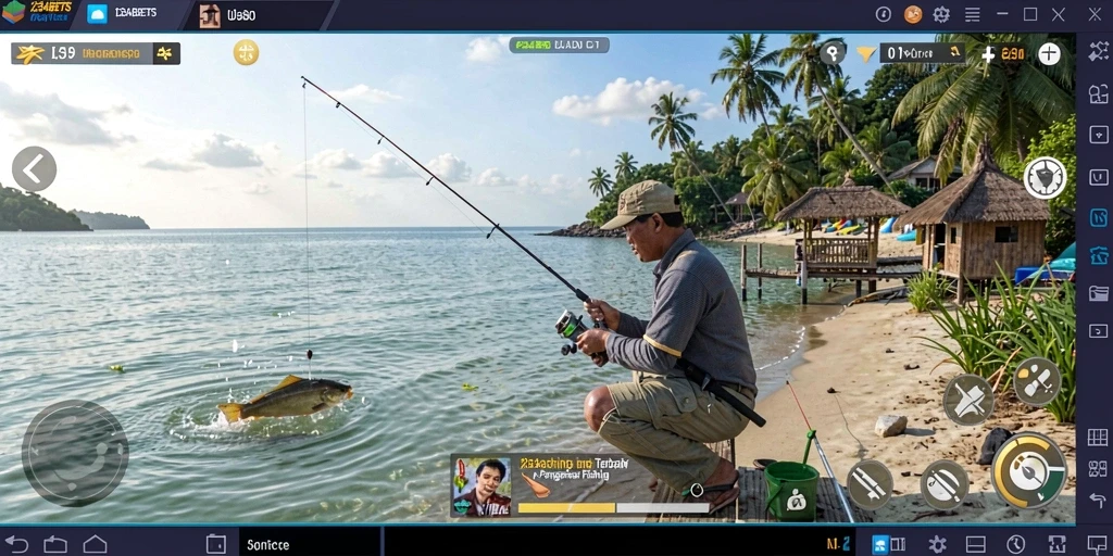 Screenshot <strong>1234BETS</strong> menunjukkan gameplay memancing yang mendebarkan dan menakjubkan.