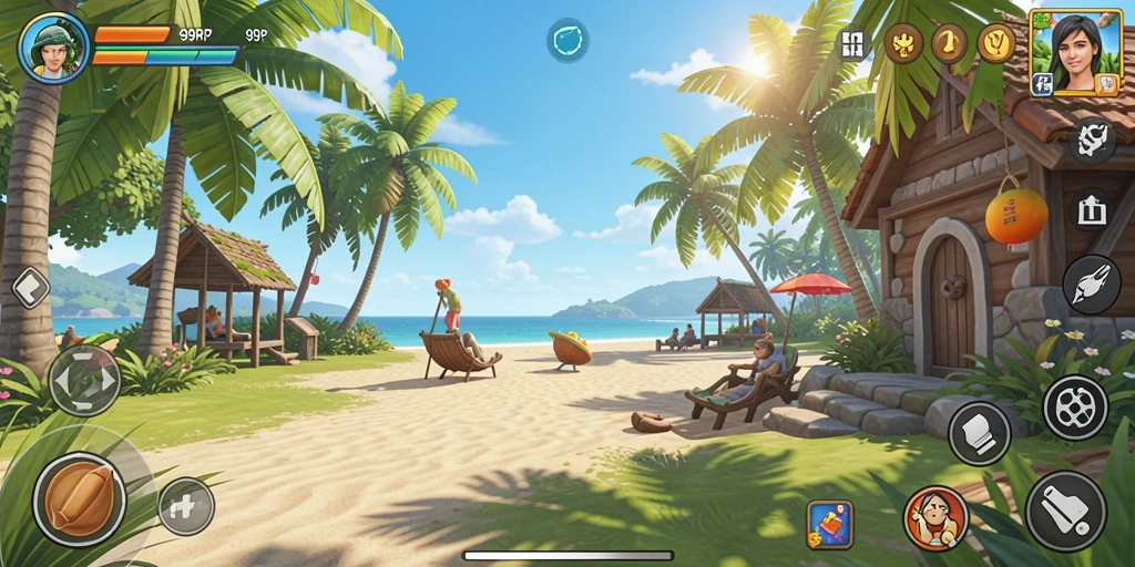 Tampilan gameplay <strong>99RP</strong> yang penuh warna dan menarik.