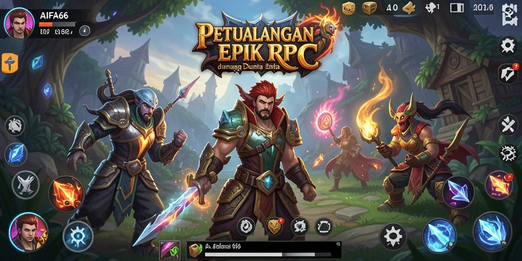 Menampilkan gameplay menegangkan di dunia RPG AIFA66.