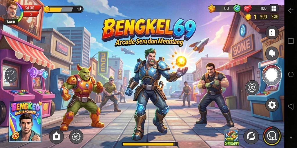 Tampilan gameplay seru BENGKEL69 yang penuh tantangan.