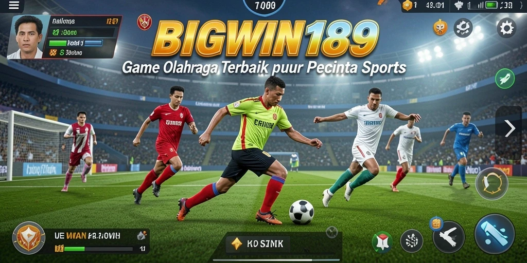 Screenshot gameplay <strong>BIGWIN189</strong> menampilkan aksi olahraga yang intens dan interaktif.