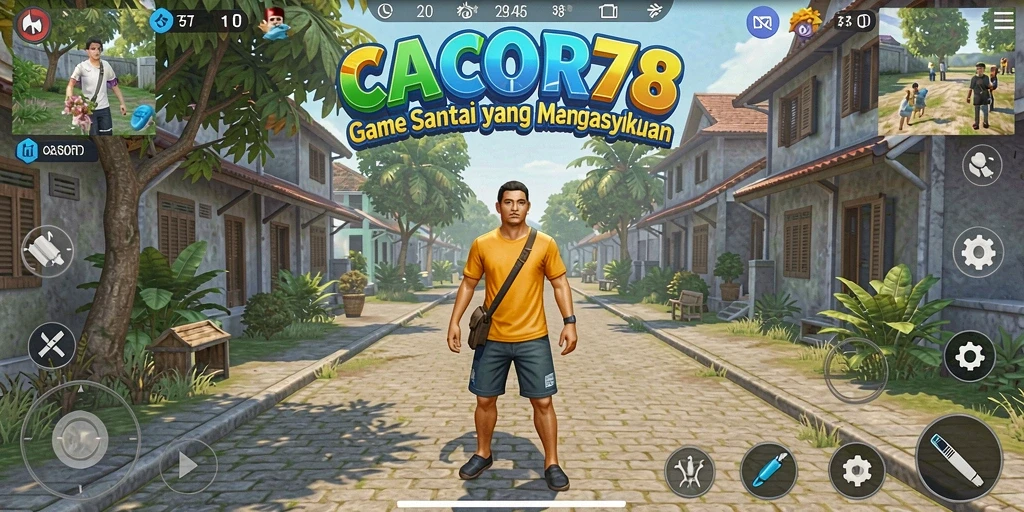 Tampilan gameplay CACOR78 yang cerah dan menyenangkan.