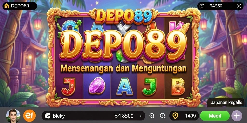 Tampilan gameplay slot yang seru dan menguntungkan di DEPO89.
