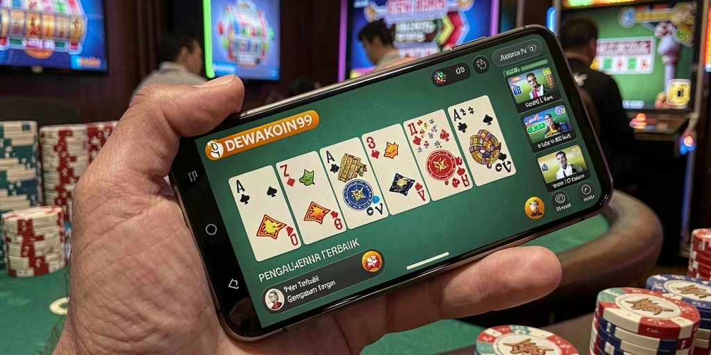 Tampilan gameplay Poker di DEWAKOIN99 yang menarik.