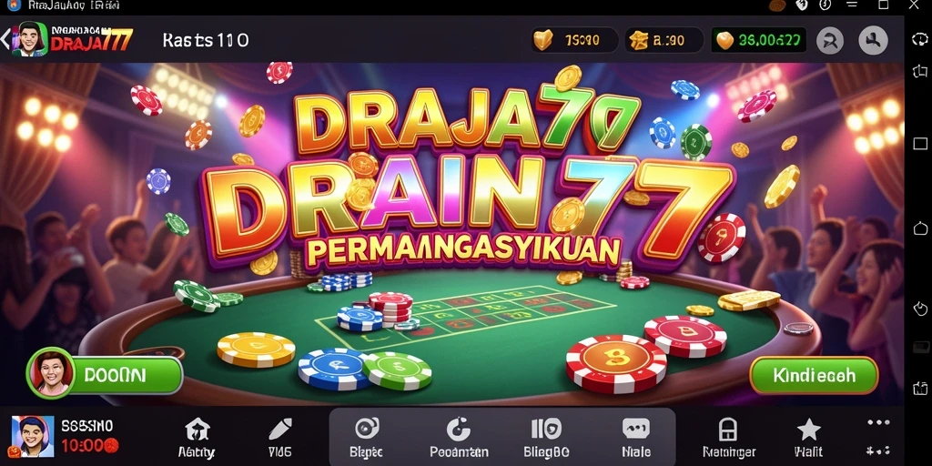 Tampilan menarik gameplay DRAJA777 dengan berbagai permainan kasino.