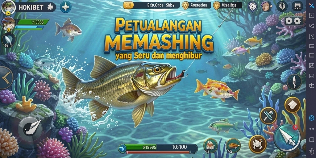 Tangkapan ikan yang memukau dalam gameplay HOKIBET.