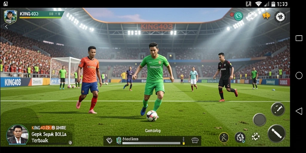 Tampilan gameplay seru dalam KING403 dengan aksi bola yang mendebarkan.