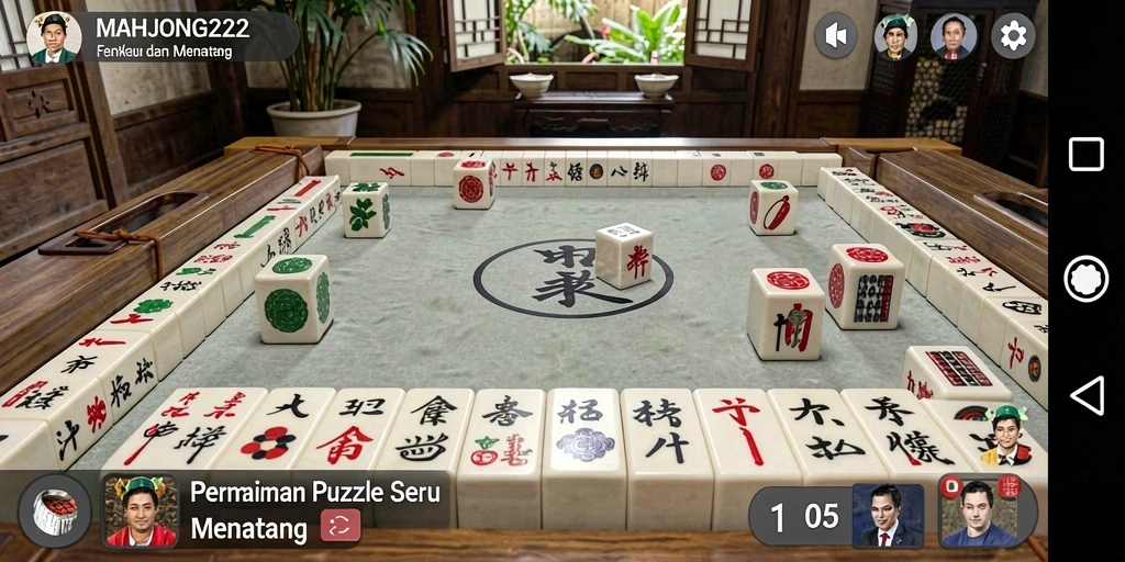 Tampilan gameplay <strong>MAHJONG222</strong> yang menarik dan menantang.