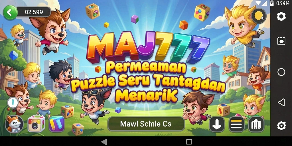 Tampilan gameplay MAJ777 dengan berbagai puzzle menarik dan beragam level.