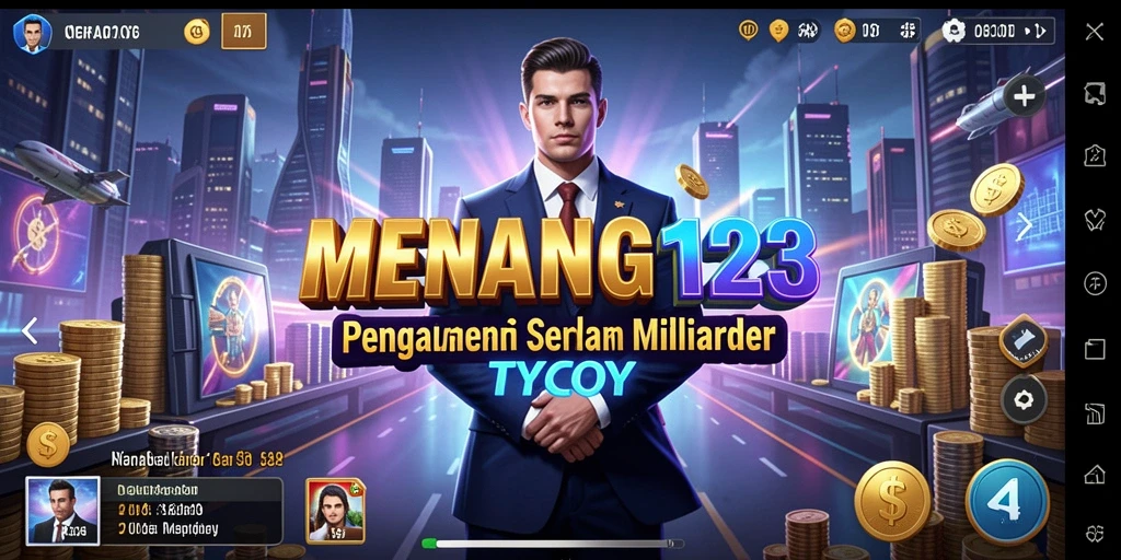 Screenshot gameplay menunjukan keseruan dan tantangan dalam MENANG123 sebagai Tycoon.