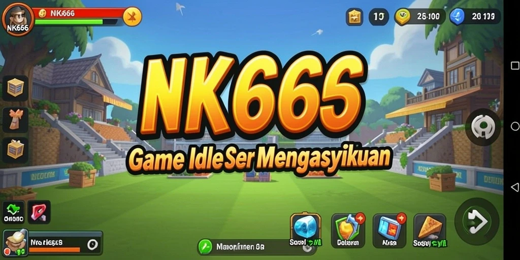 Tangkapan layar gameplay NK666 menunjukkan kemajuan tanpa batas dalam dunia Idle.