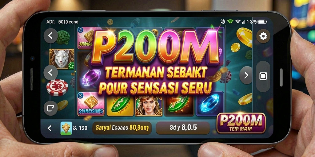 Screenshot P200M menampilkan gameplay Slot yang seru dan mendebarkan.
