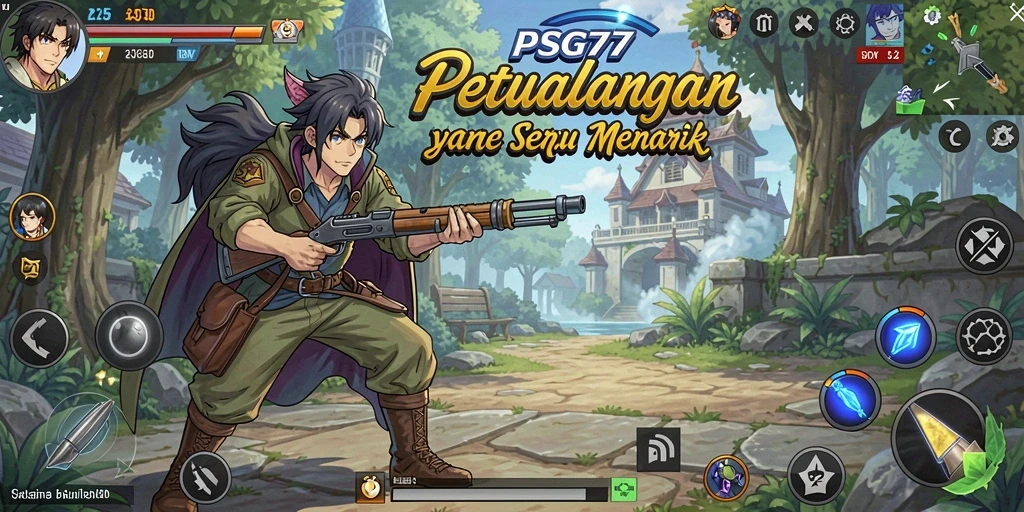 Tampilan gameplay menyerupai dunia anime yang hidup.