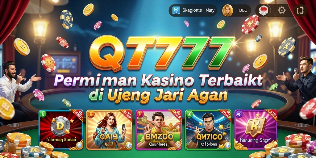 Tangkapan layar QT777 menunjukkan aksi seru dalam permainan Kasino.