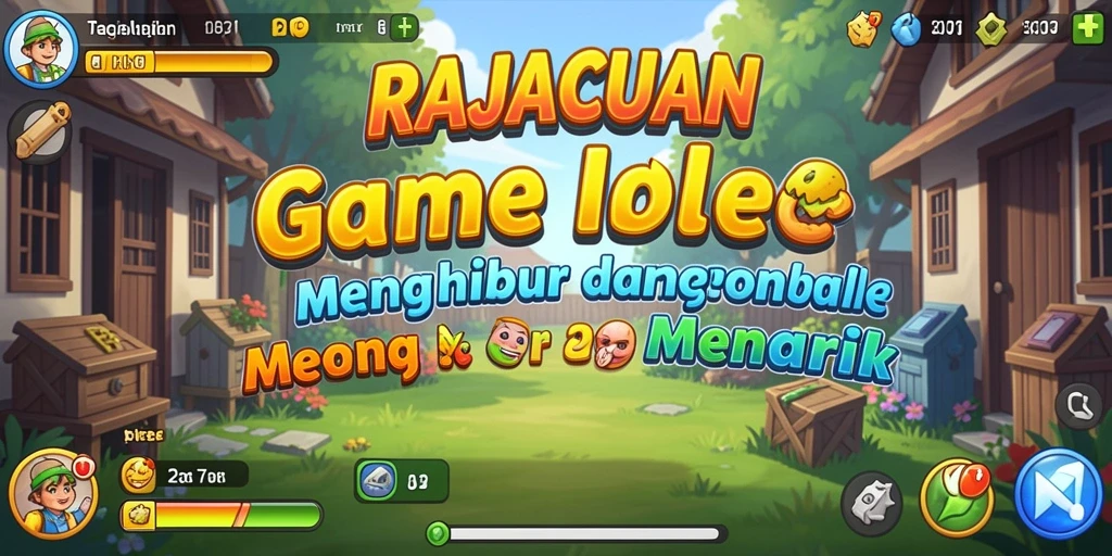 Tangkapan layar gameplay RAJACUAN menampilkan aktivitas Idle yang menarik.