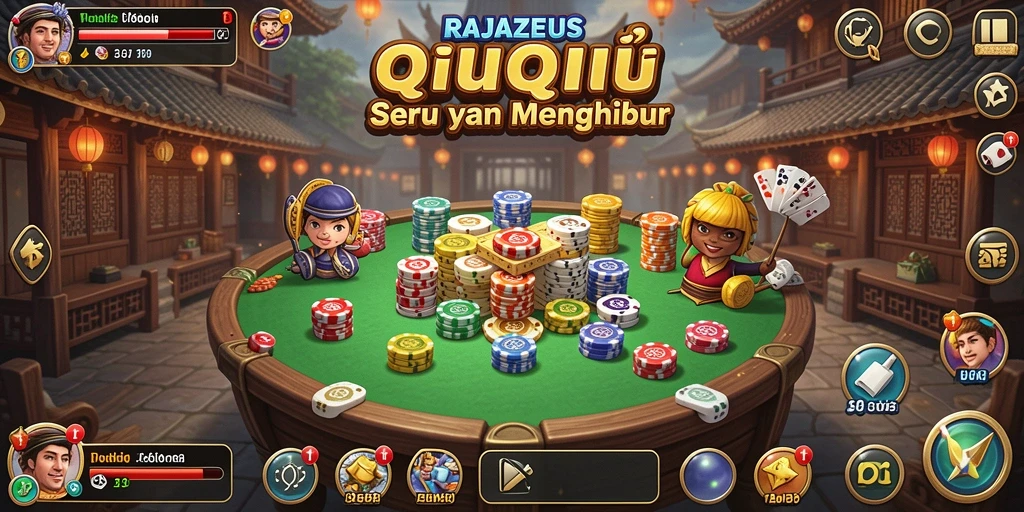 Tangkapan layar dari gameplay QiuQiu yang seru.