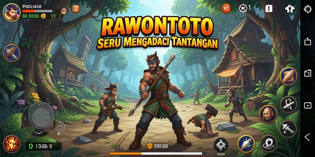 Tampilkan gameplay RAWONTOTO yang menegangkan dan seru.