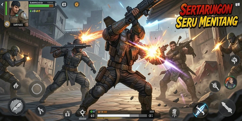 Gameplay seru dan menegangkan di SAVAYA303 saat karakter bertarung.