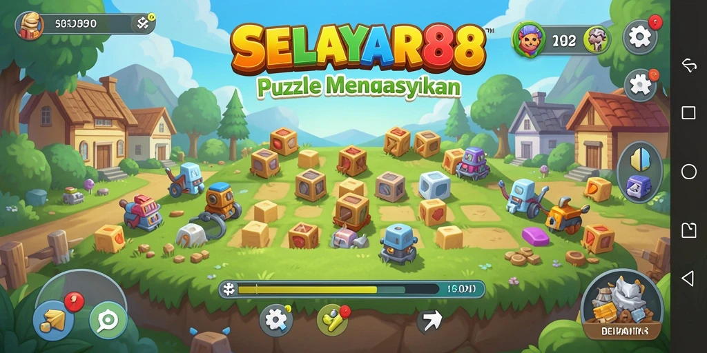 Tampilan gameplay SELAYAR88 yang menakjubkan dengan tantangan Puzzle.