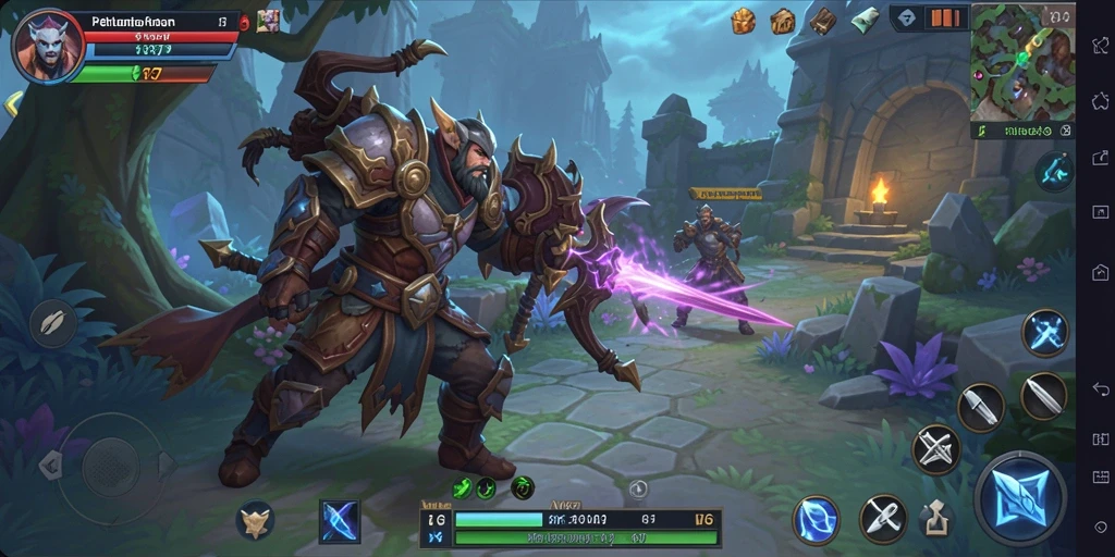 Tampilan gameplay W67 yang menakjubkan dalam dunia ARPG.