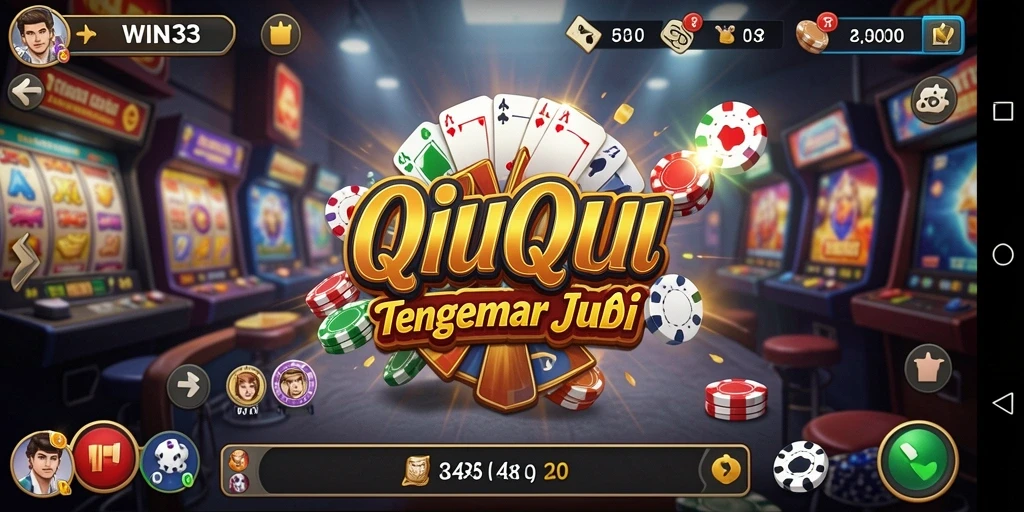 Tampilan gameplay seru QiuQiu di WIN33.
